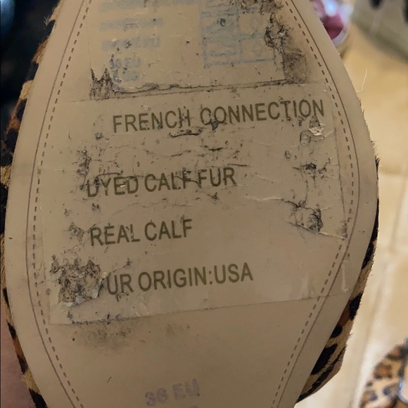 Tiny heels French connection. Dyed calf fur - Picture 2 of 2